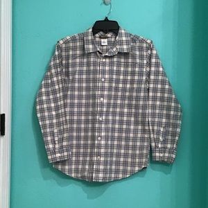 Gymboree Striped Long Sleeve Button Up Size L (10-12)